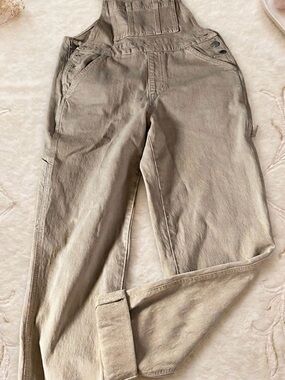Casual Khaki Overalls